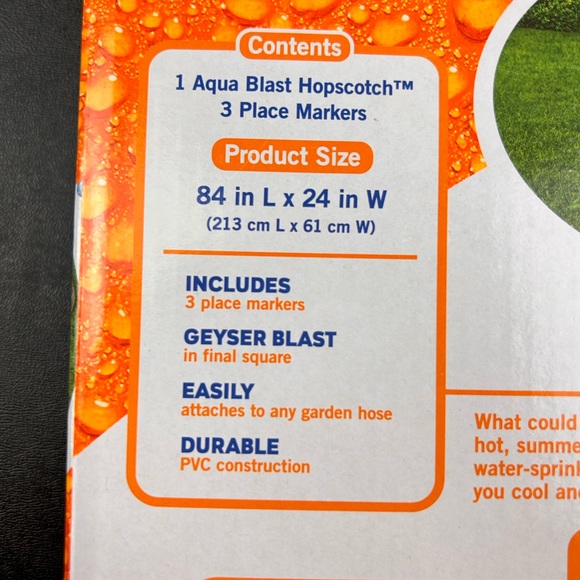 Banzai Aqua Blast Hopscotch Water Sprinkler Summer Game - Picture 8 of 11